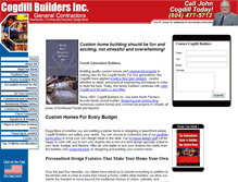 Tablet Screenshot of cogdillbuilders.com